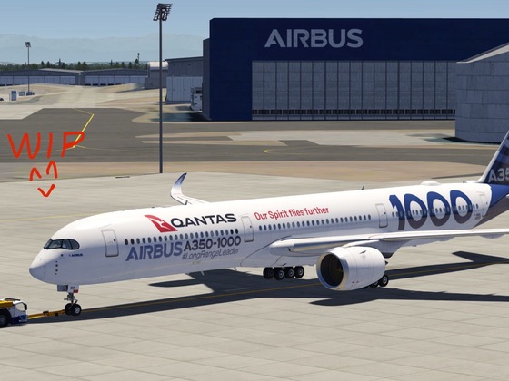 Qantas&Airbus A350-1000 livery is WIP