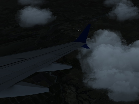 Departure out of Modesto City airport flight to Palm Springs 737Max United