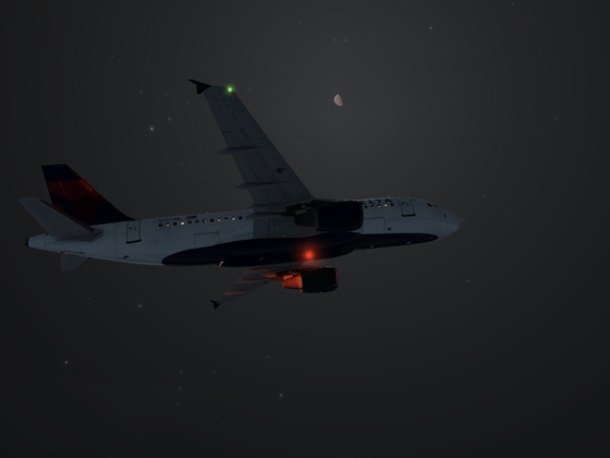 Delta A319 flight from KOAK-KCVH