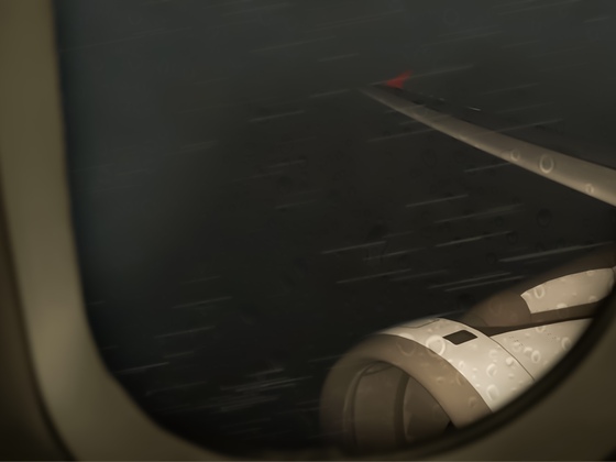 Rain in flight