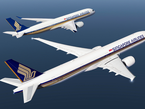 Formation flight with an a350